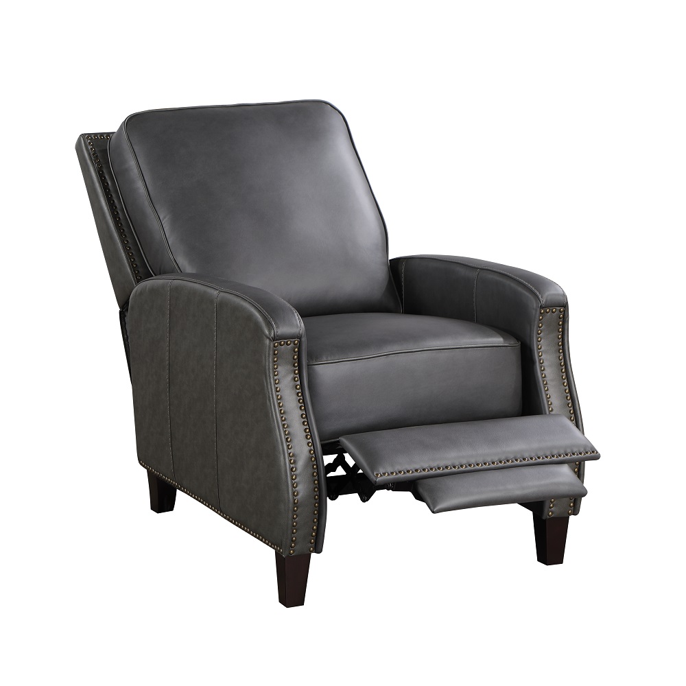 ACME™ Venice Accent Chair with Footrest - Dark Gray