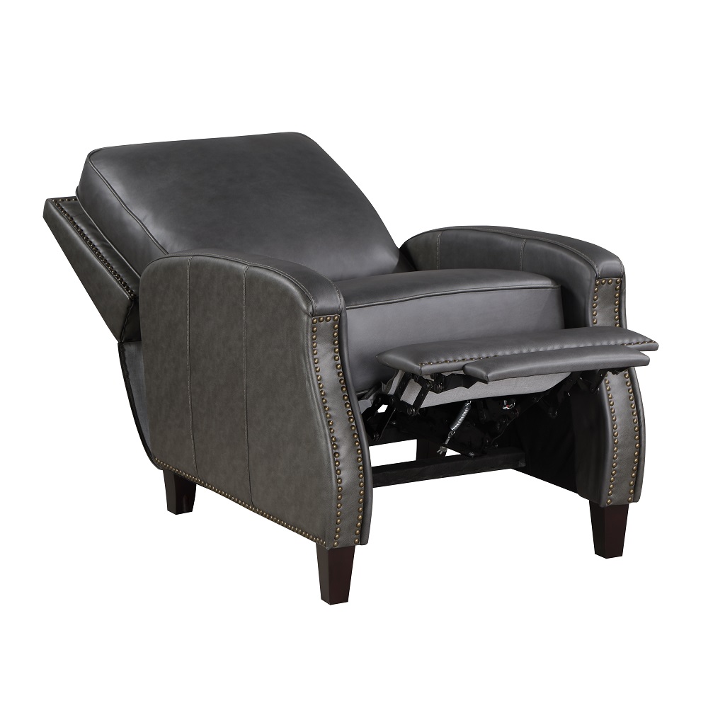 ACME™ Venice Accent Chair with Footrest - Dark Gray