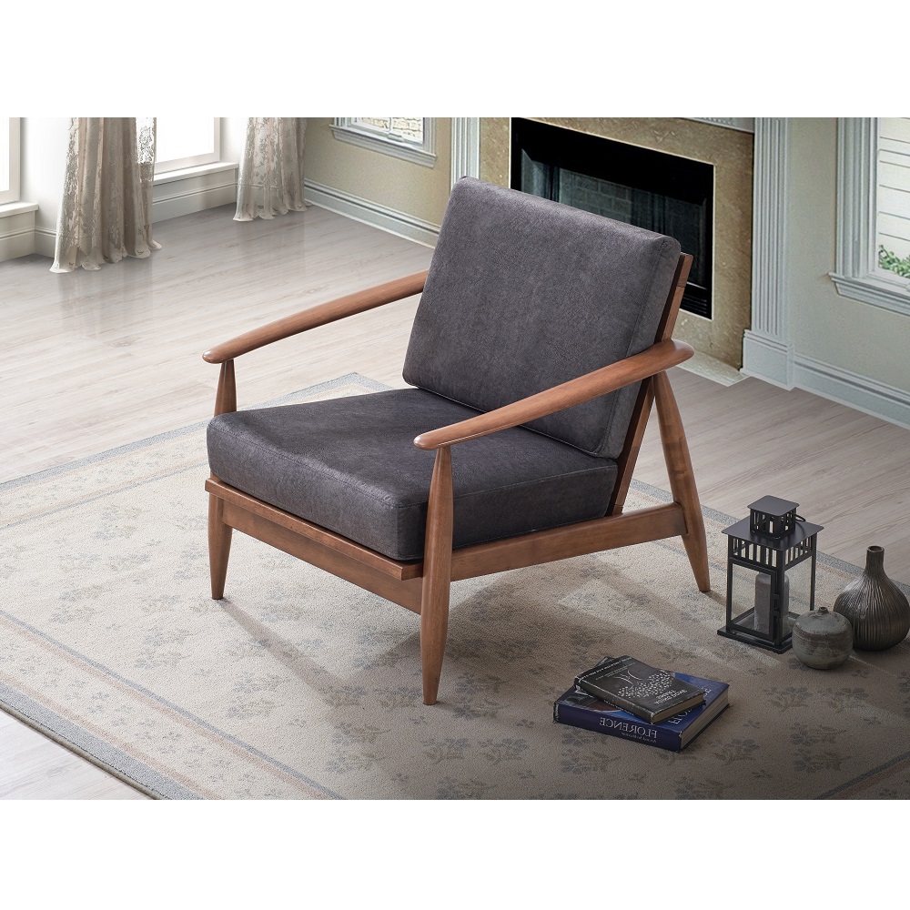 ACME - Alisa Accent Chair in Charcoal Brown