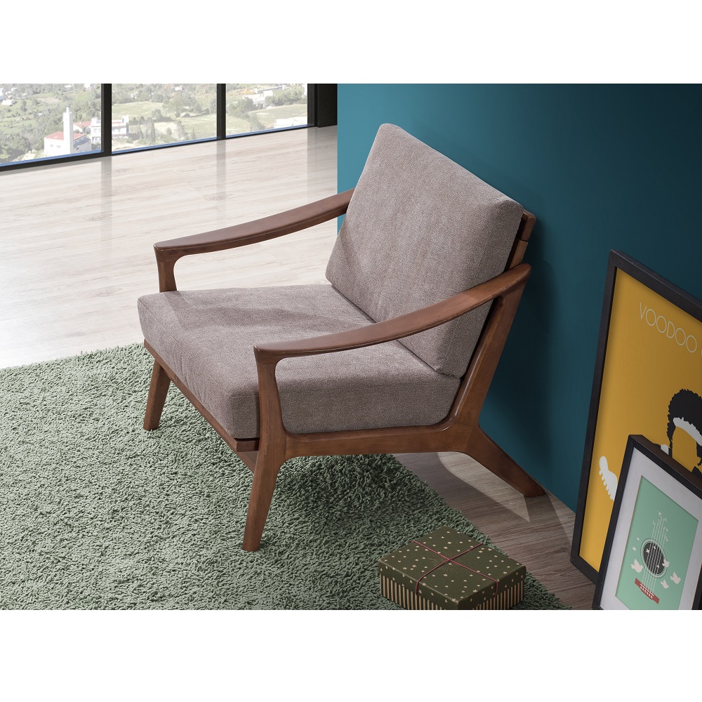 ACME™ Lide Accent Chair - Light Brown Brown