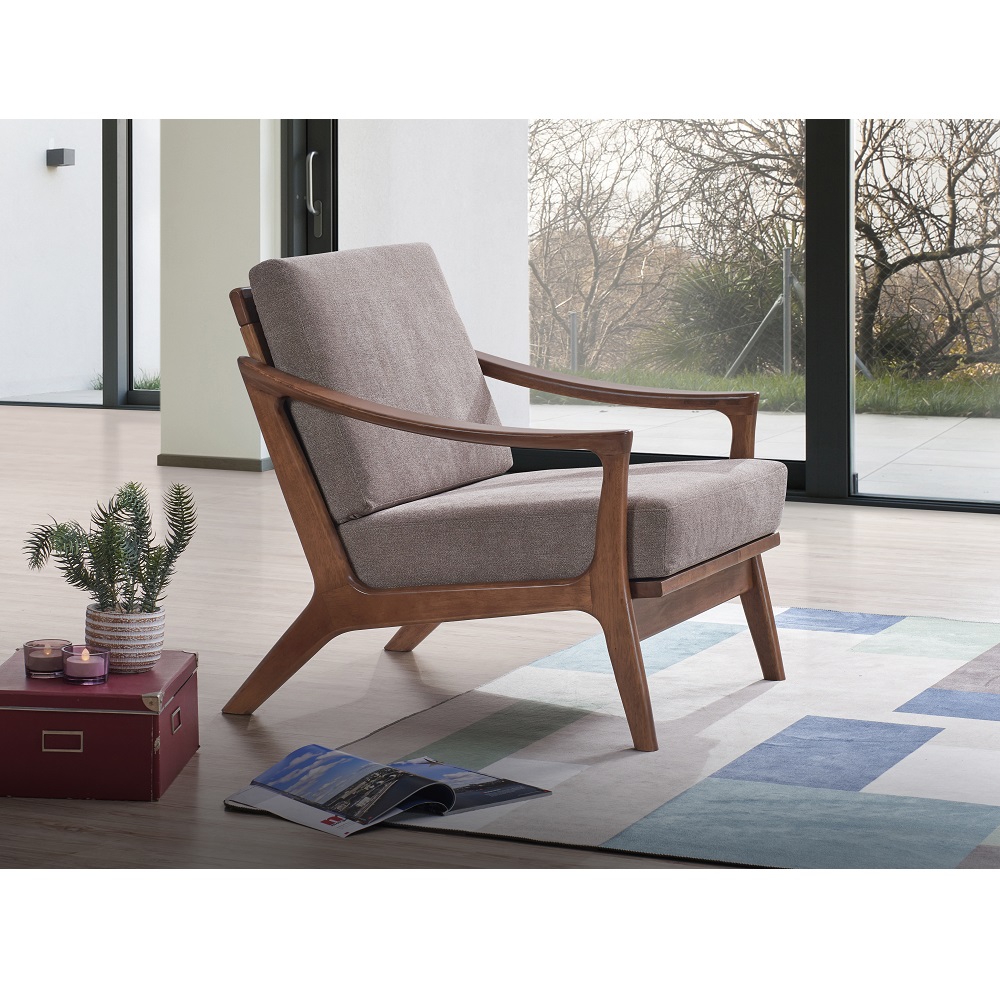 ACME™ Lide Accent Chair - Light Brown Brown