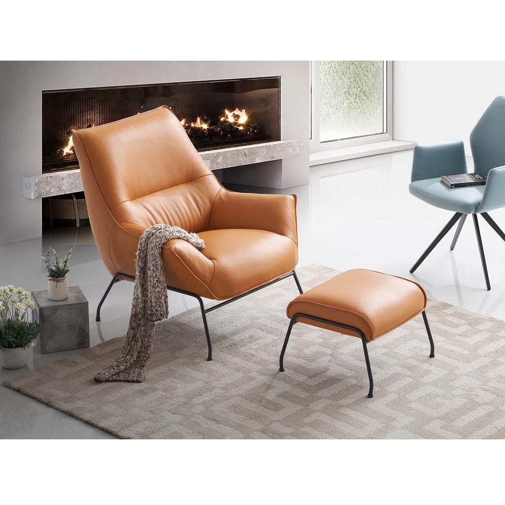 ACME Jabel Accent Chair & Ottoman - Sandstone