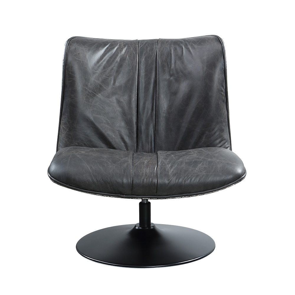 ACME™ Piotr Accent Chair with Swivel - Black