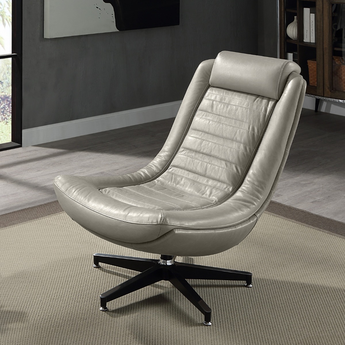 ACME Piran Accent Chair with Swivel - Twilight