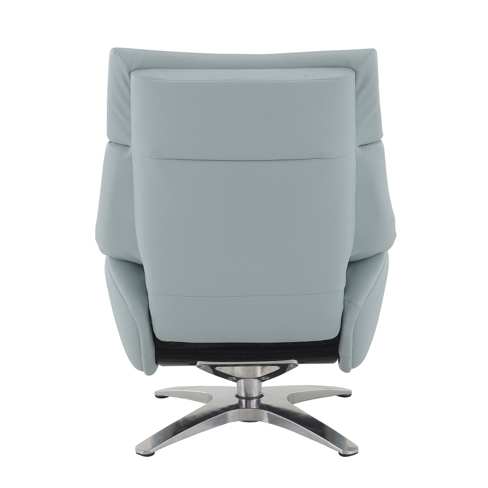 ACME™ Janella Motion Accent Chair with Swivel & Ottoman - Babyblue