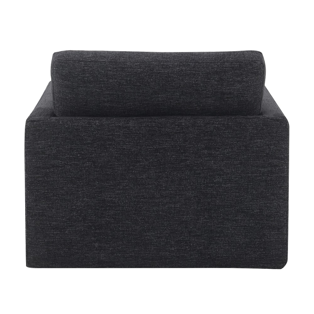 ACME™ Frederick Swivel Chair with Pillow - Dark Gray