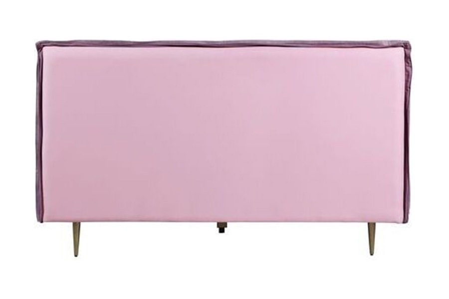 ACME Metis Bed - Pink Top Grain Leather, Eastern King Size