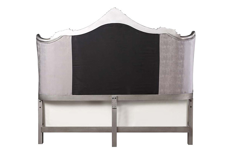 ACME Ariadne EK Bed - Velvet/Antique Platinum