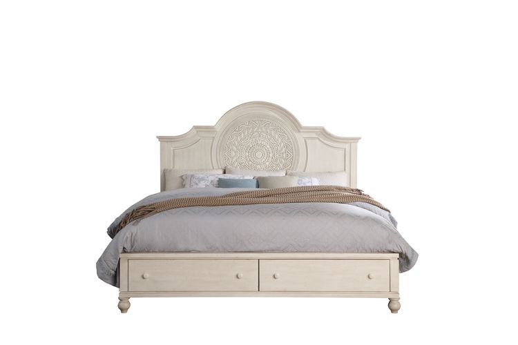 ACME Roselyne Queen Bed - Antique White