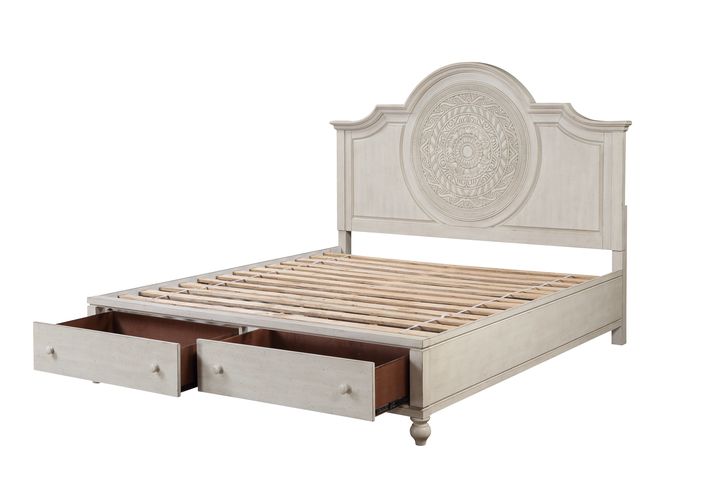 ACME Roselyne Queen Bed - Antique White