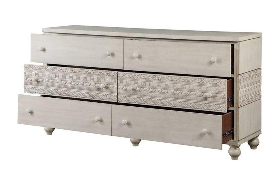 ACME - Roselyne Dresser in Antique White