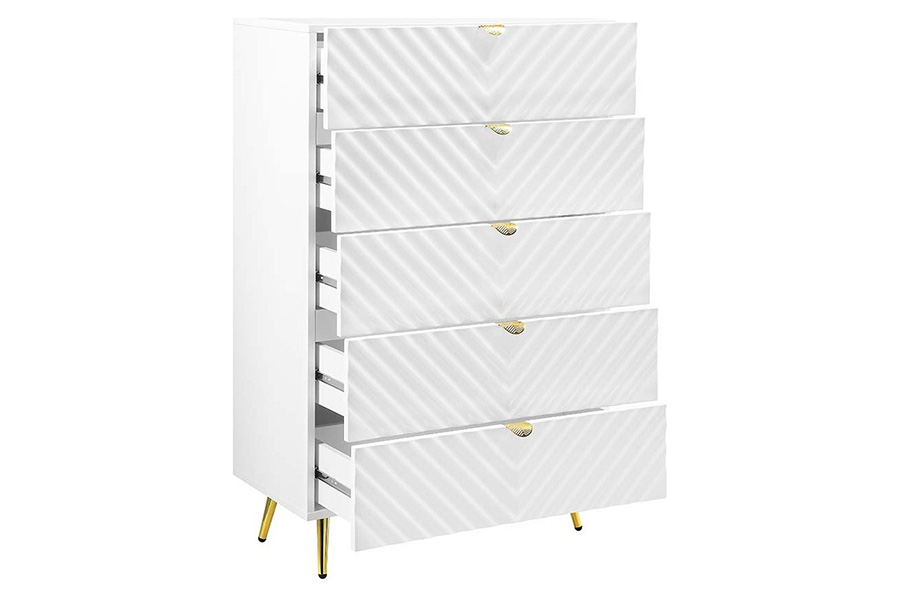 ACME Gaines Chest - White High Gloss Finish