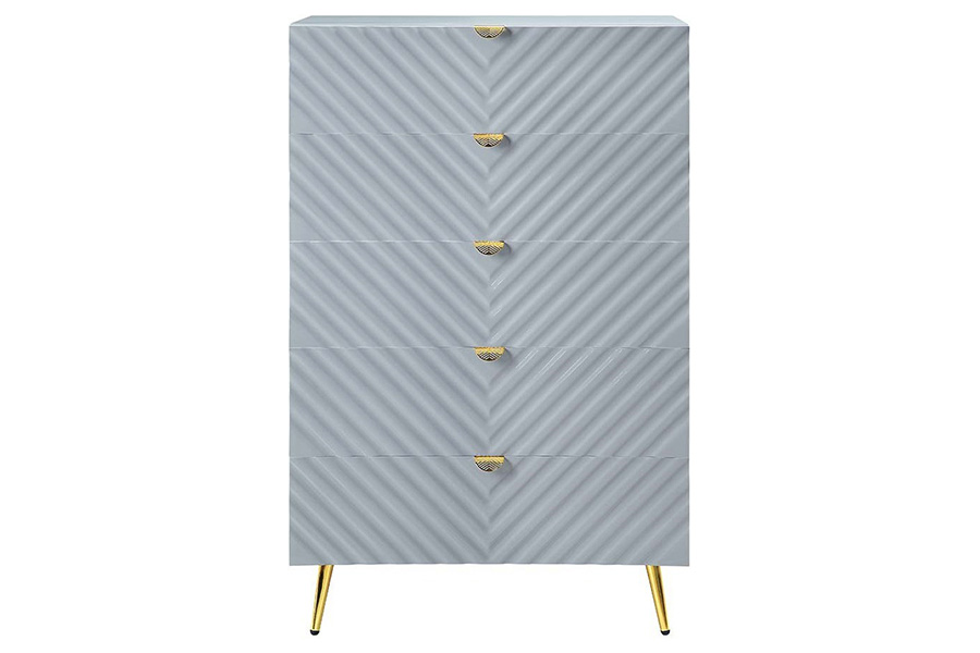 ACME Gaines Chest - Gray High Gloss Finish