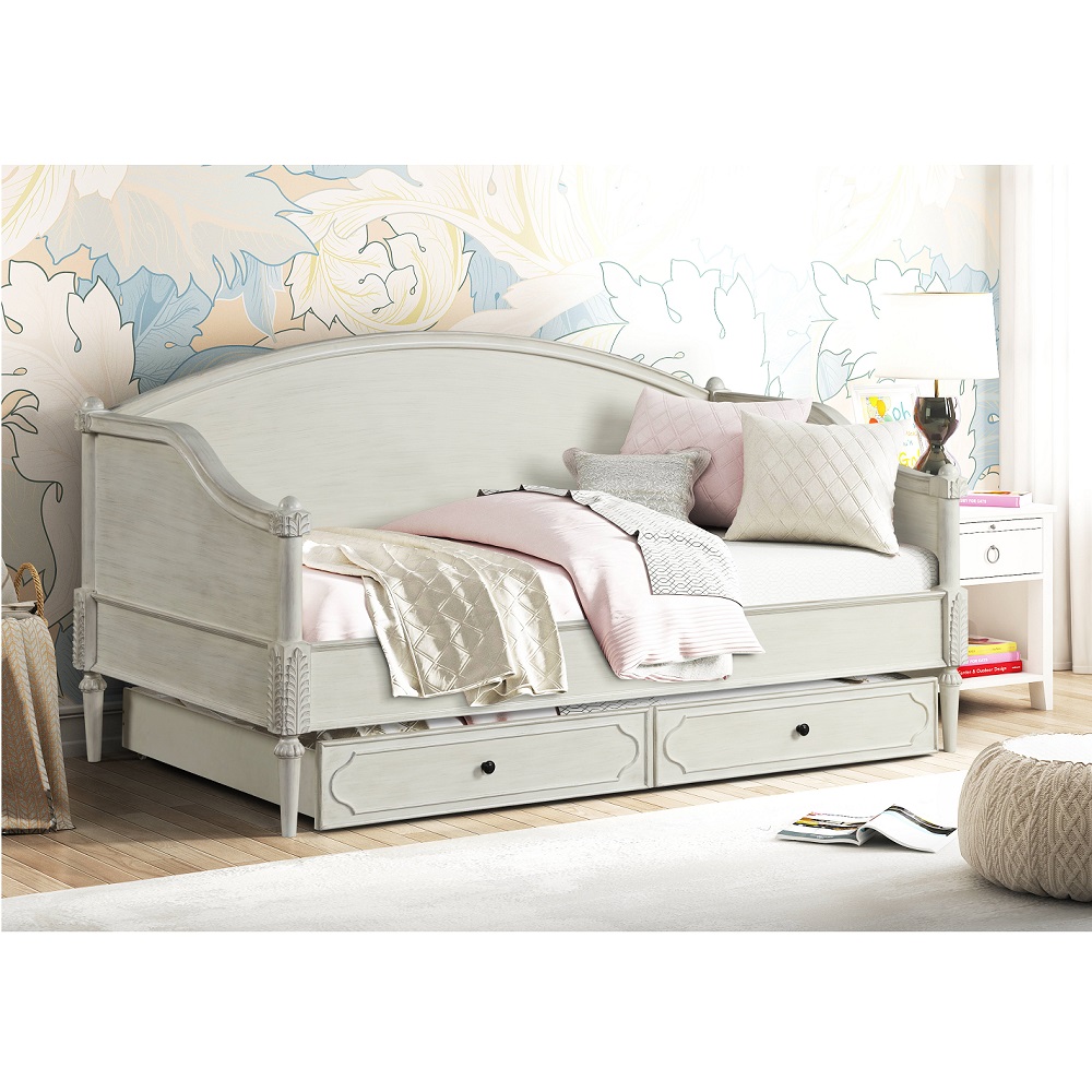 ACME - Lucien Trundle (Twin) in Antique White