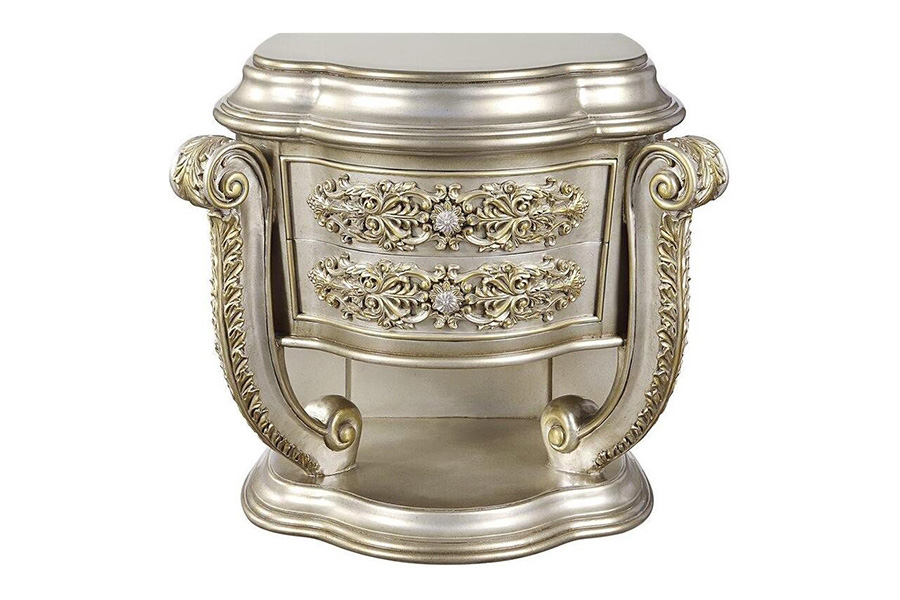 ACME - Danae Nightstand in Champagne/Gold