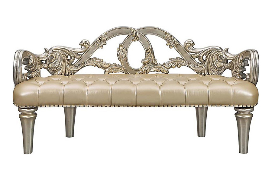 ACME - Danae Bench in Champagne/Gold