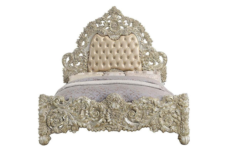 ACME - Sorina EK Bed in Antique Gold