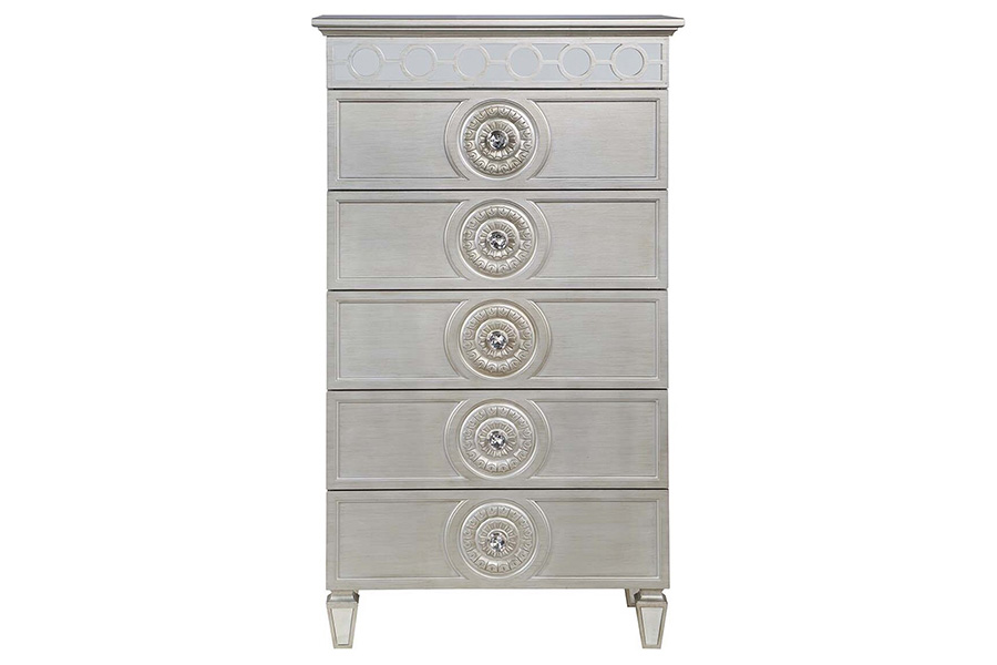 ACME - Varian Chest in Silver/Mirrored