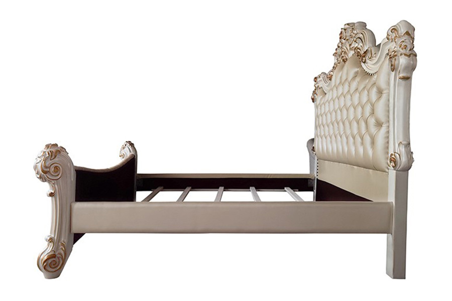 ACME Vendom Bed - Antique Pearl Finish, Eastern King Size