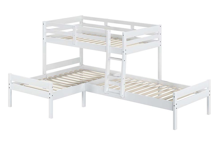 ACME - Manoela Triple Twin Bunk Bed in White