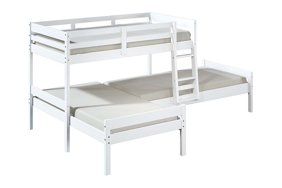 ACME - Manoela Triple Twin Bunk Bed in White