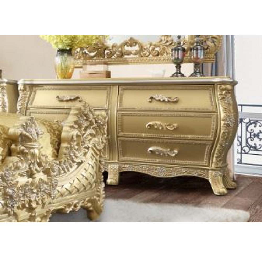 ACME - Cabriole Dresser in Gold