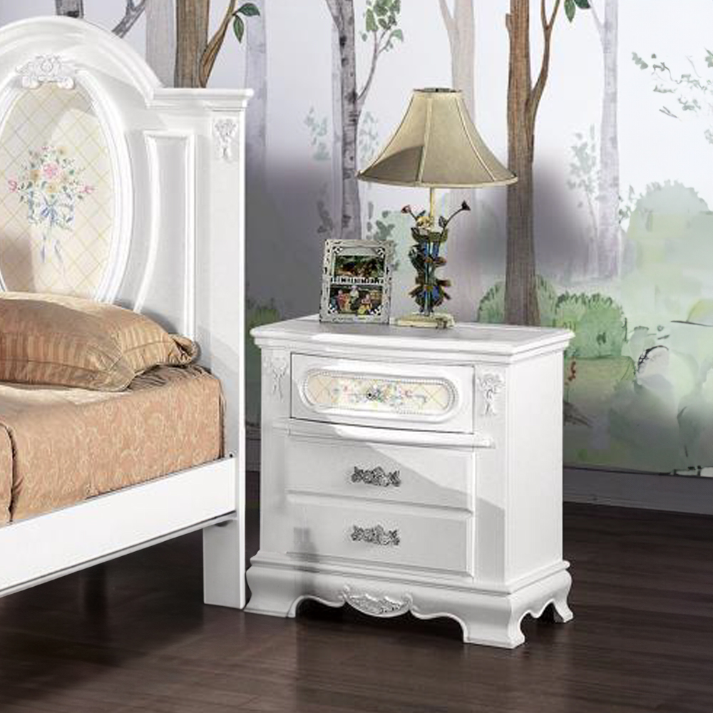 ACME Flora Nightstand - White