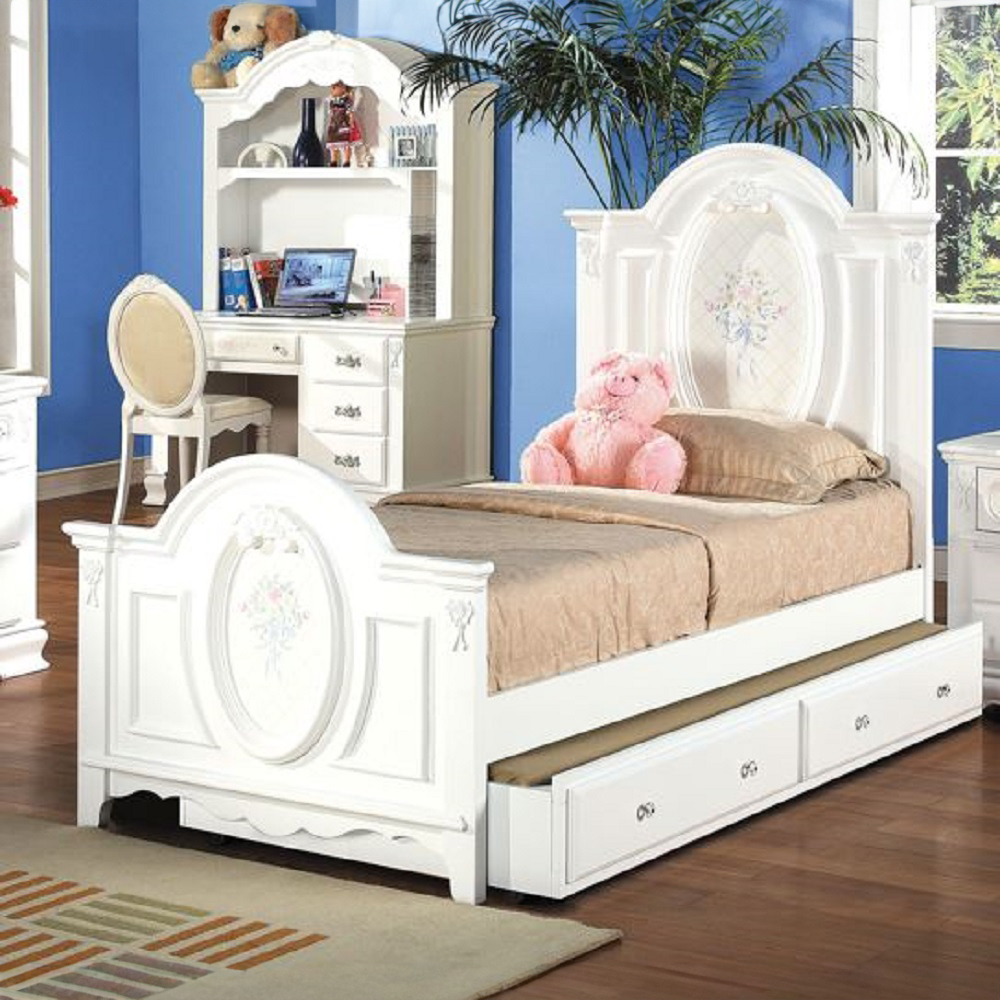 ACME Flora Twin Bed - White