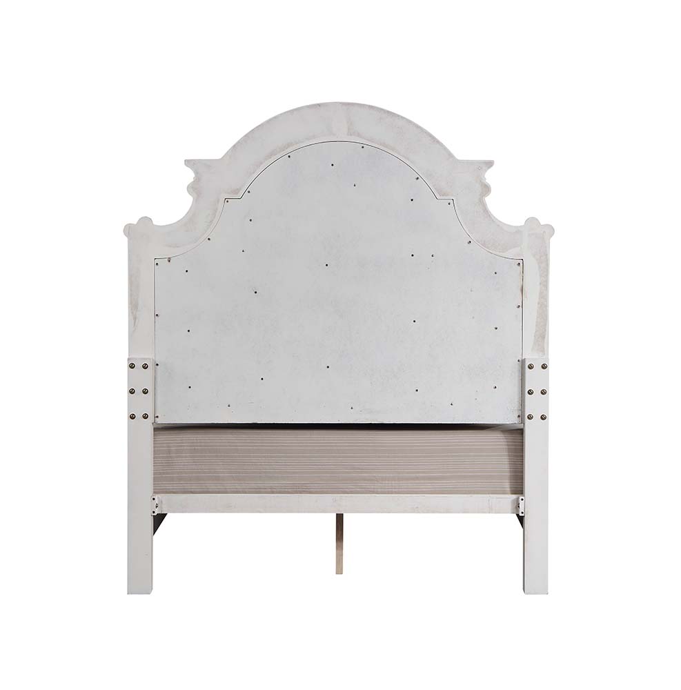 ACME Florian Queen Bed - Gray Antique White