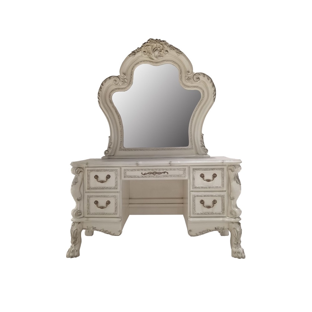 ACME - Dresden II Mirror in Bone White