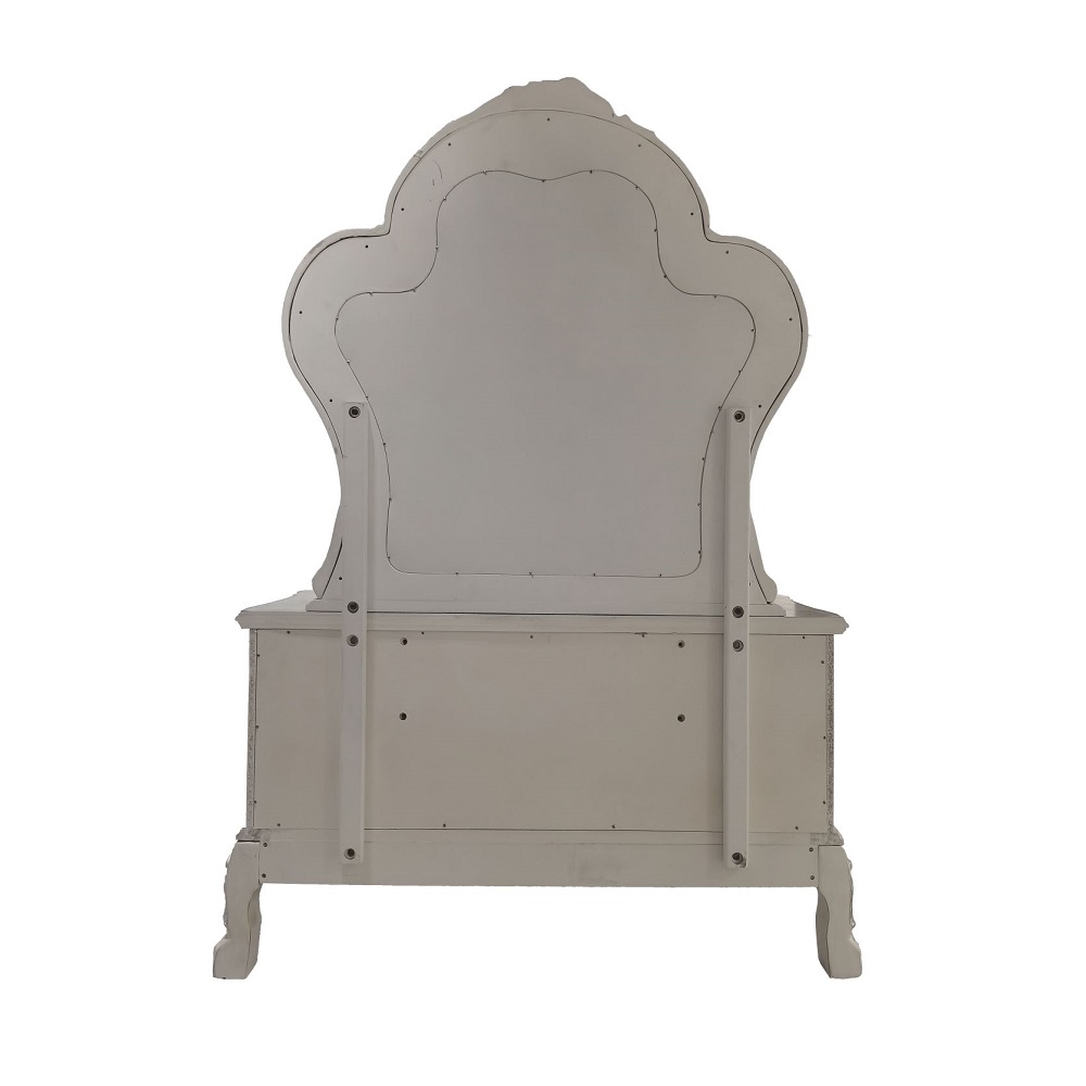 ACME - Dresden II Vanity Desk in Bone White