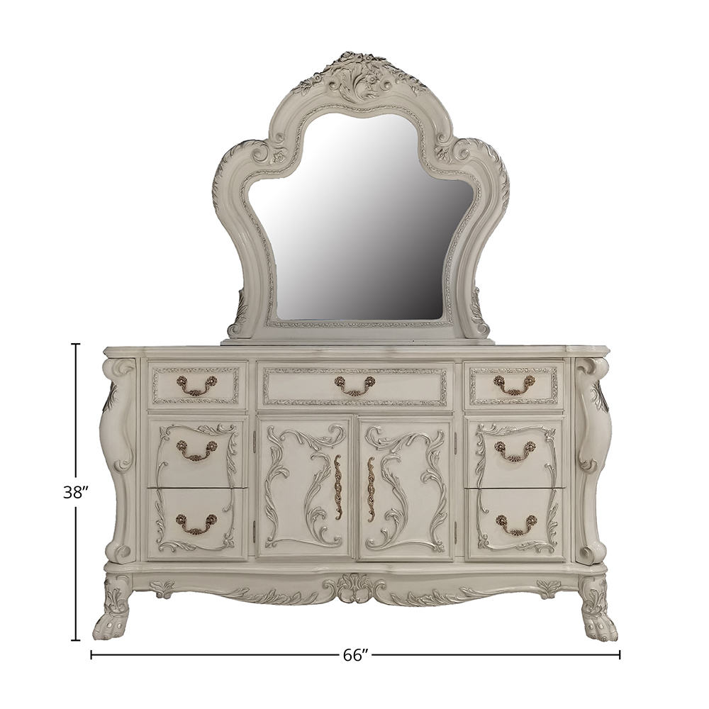 ACME Dresden Dresser - Bone White