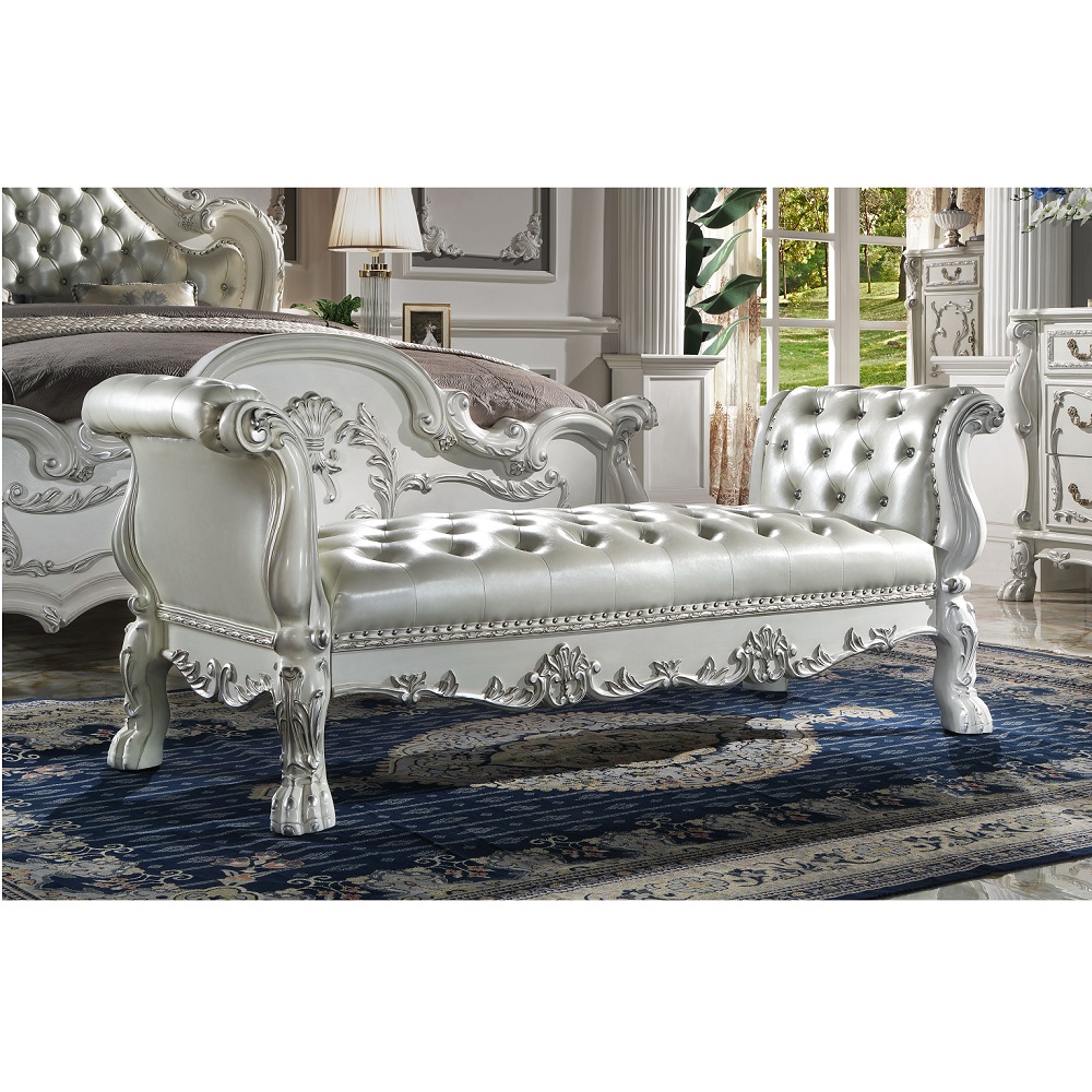 ACME Dresden Bench - Synthetic/Bone White