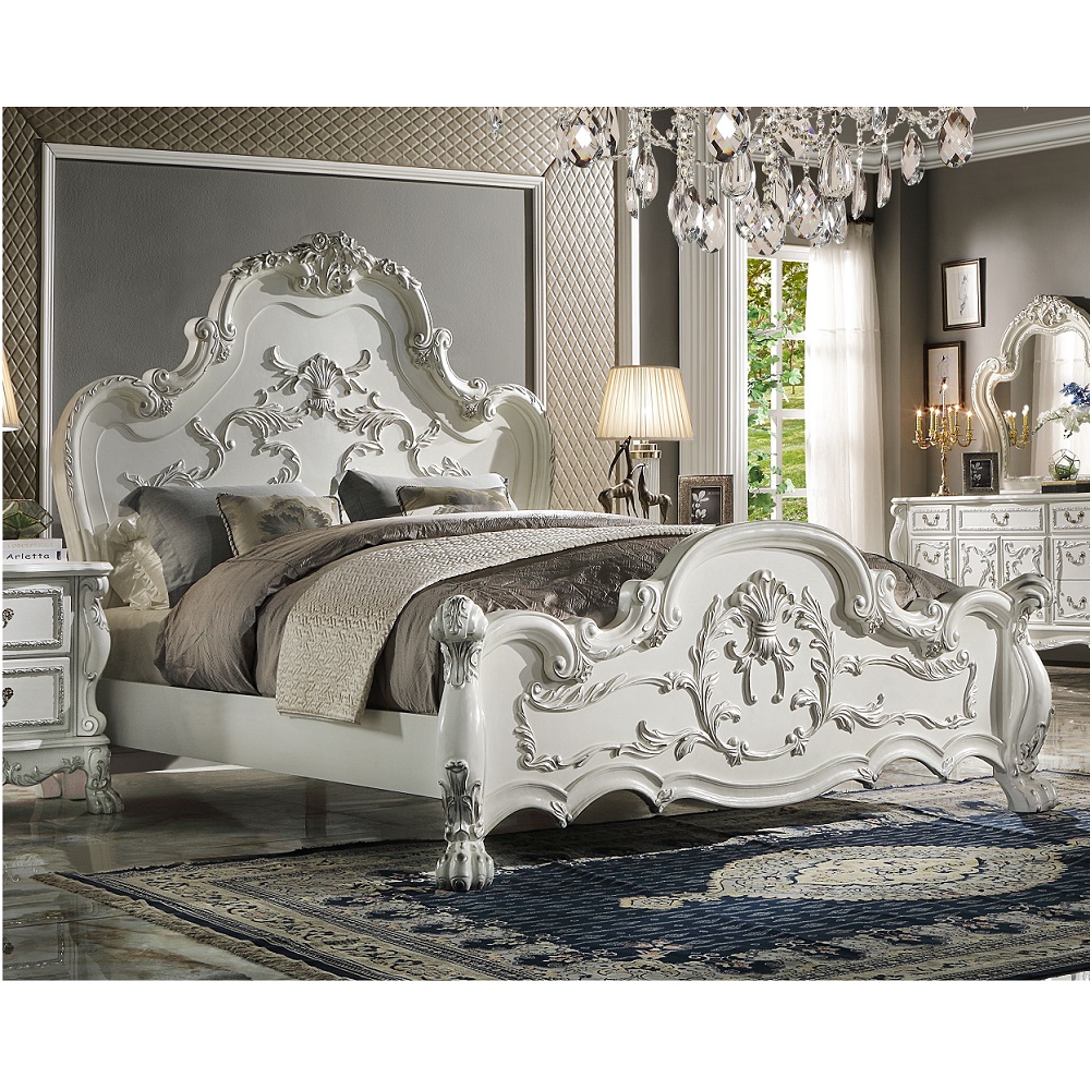 ACME Dresden CK Bed - Bone White (BD01706CK)