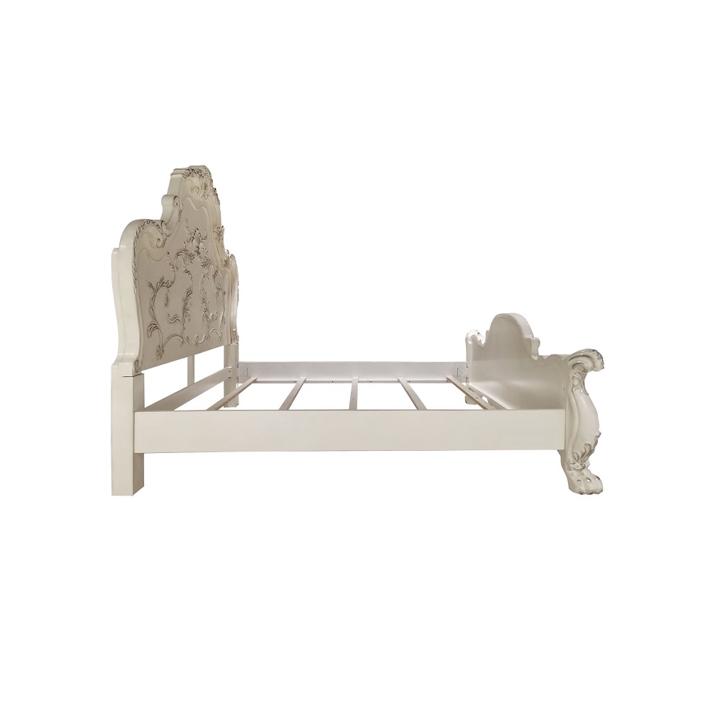 ACME Dresden Eastern King Bed - Bone White