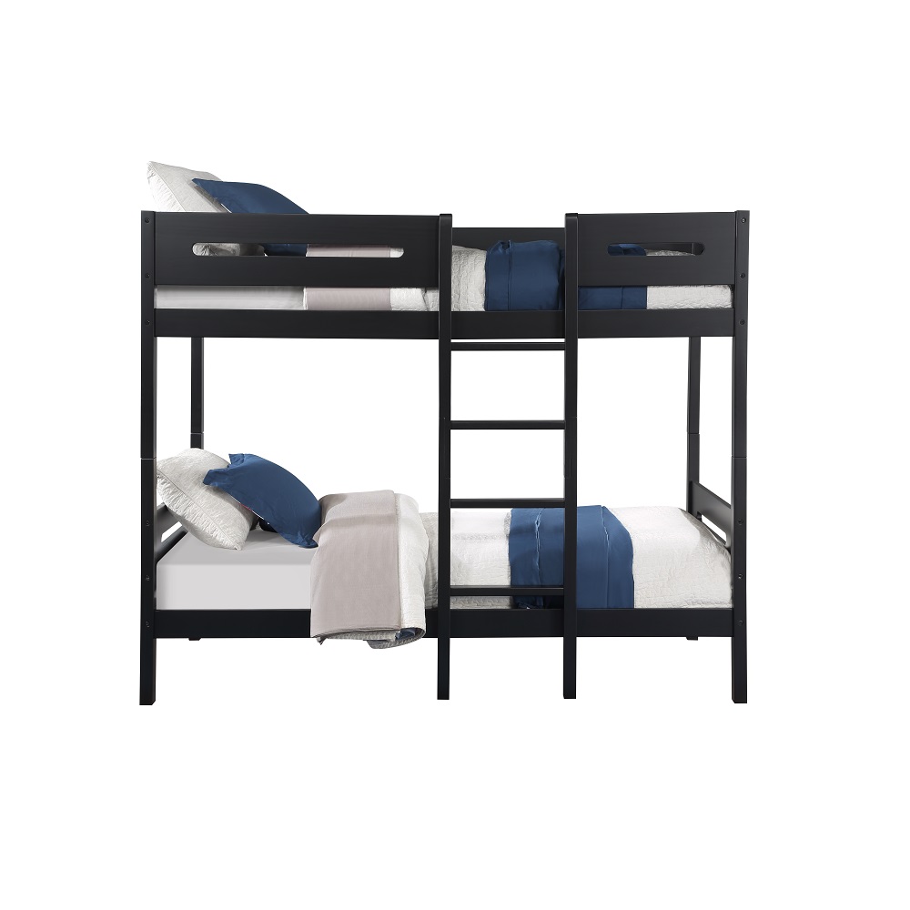 ACME - Ekko Twin/Twin Bunk Bed in Black