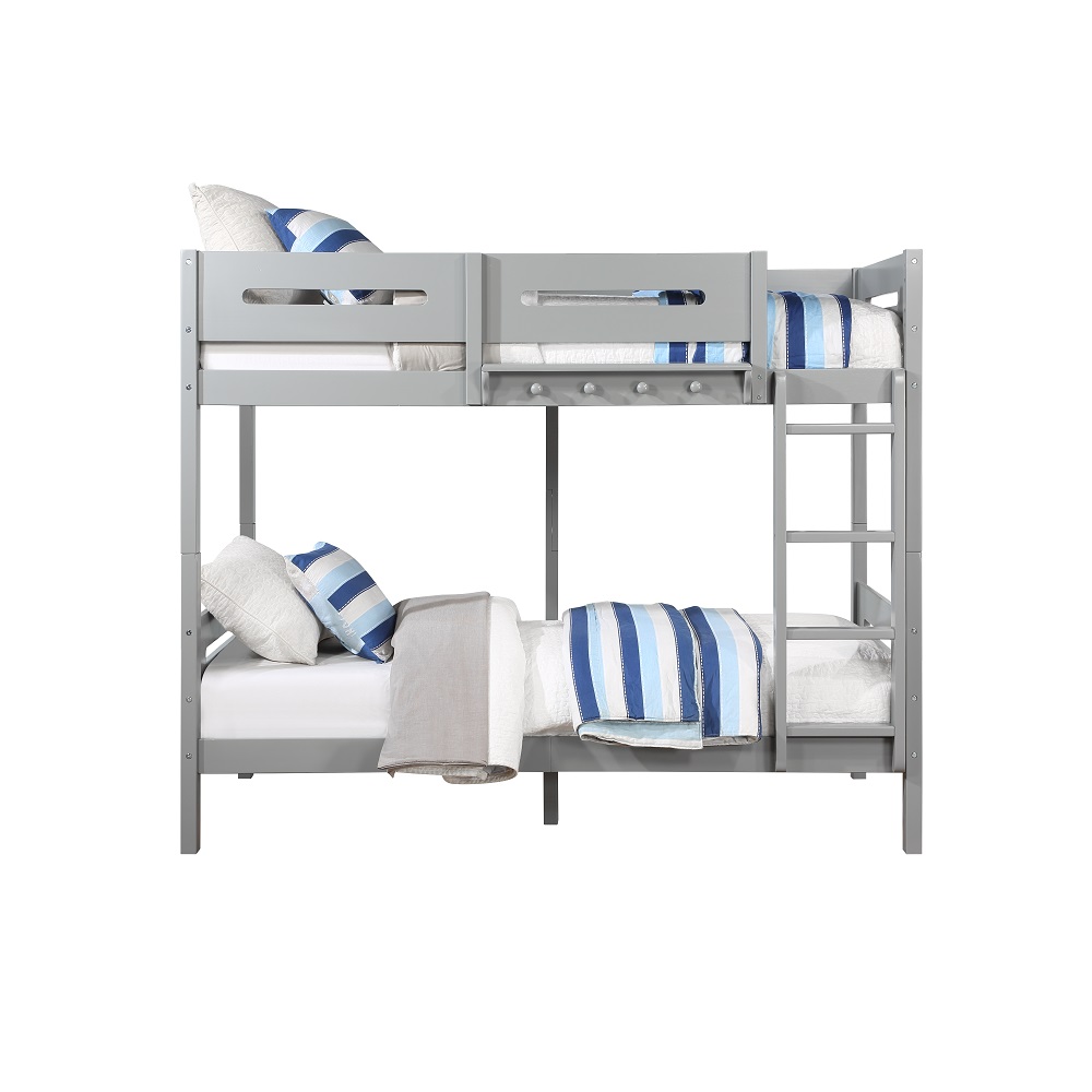 ACME - Edah Twin/Twin Bunk Bed in Gray