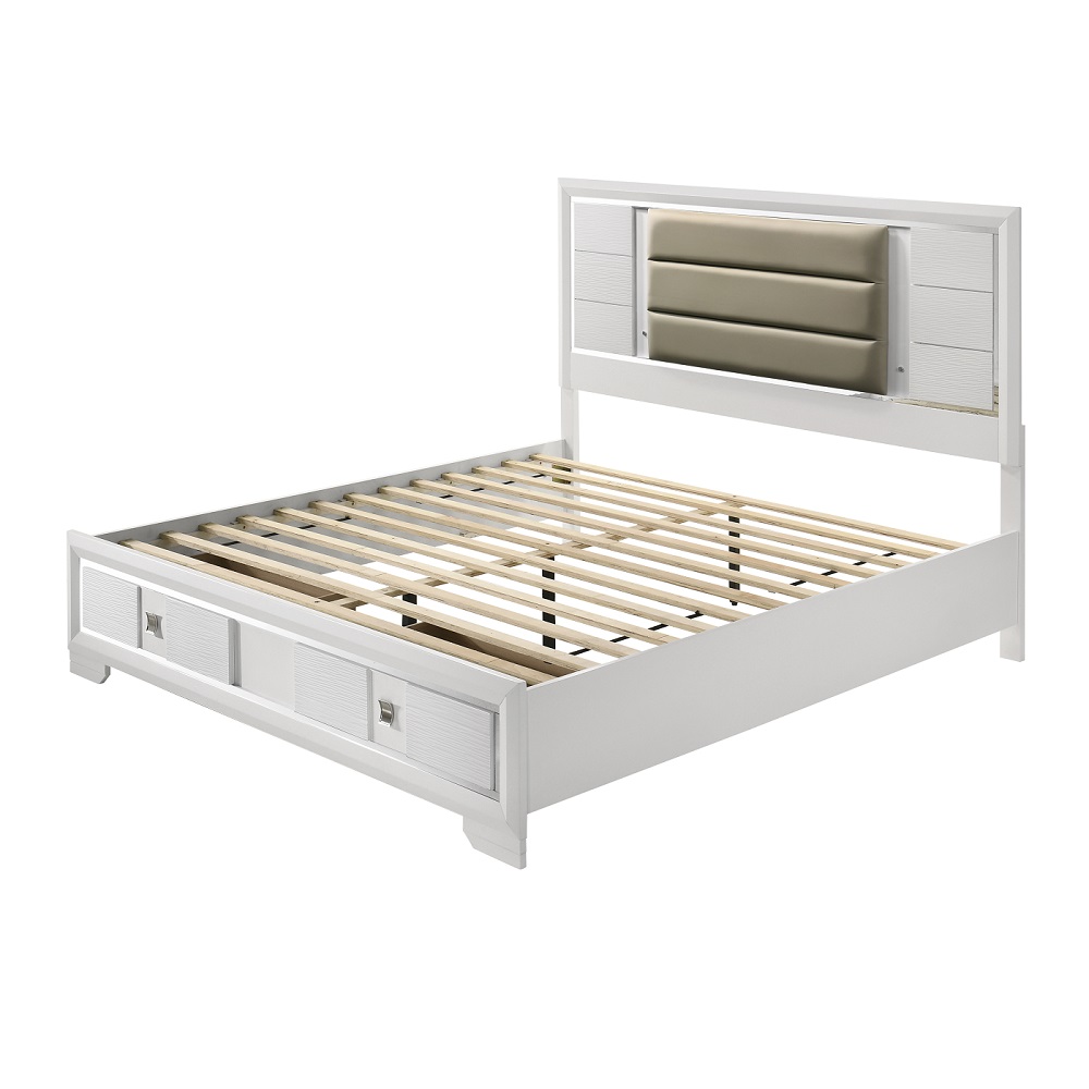 ACME - Elain Bed with Led & Storage