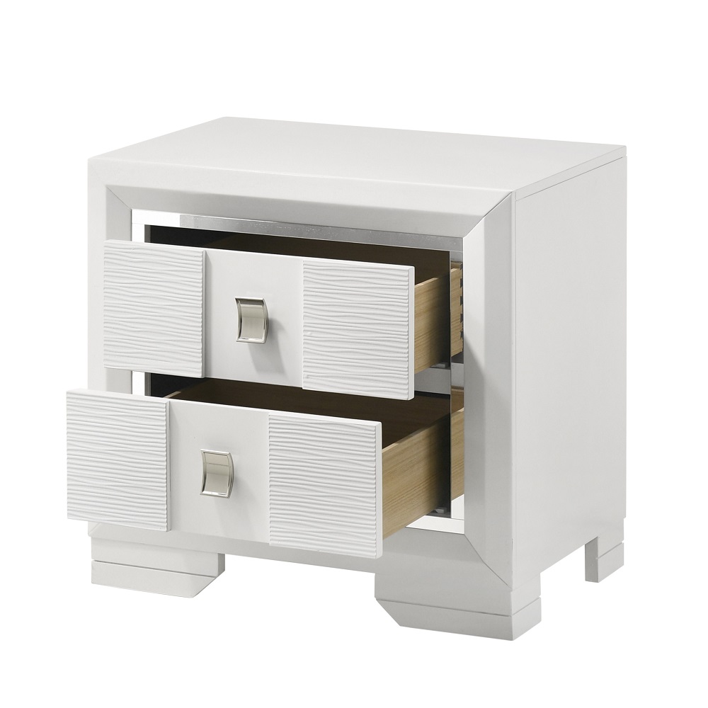 ACME - Elain Nightstand in White