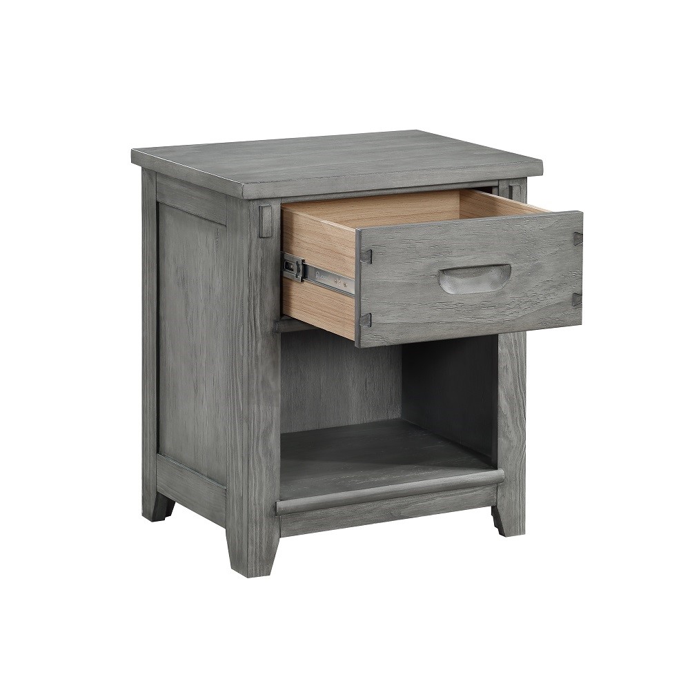 ACME Veda Nightstand with 1 Drawer - Gray