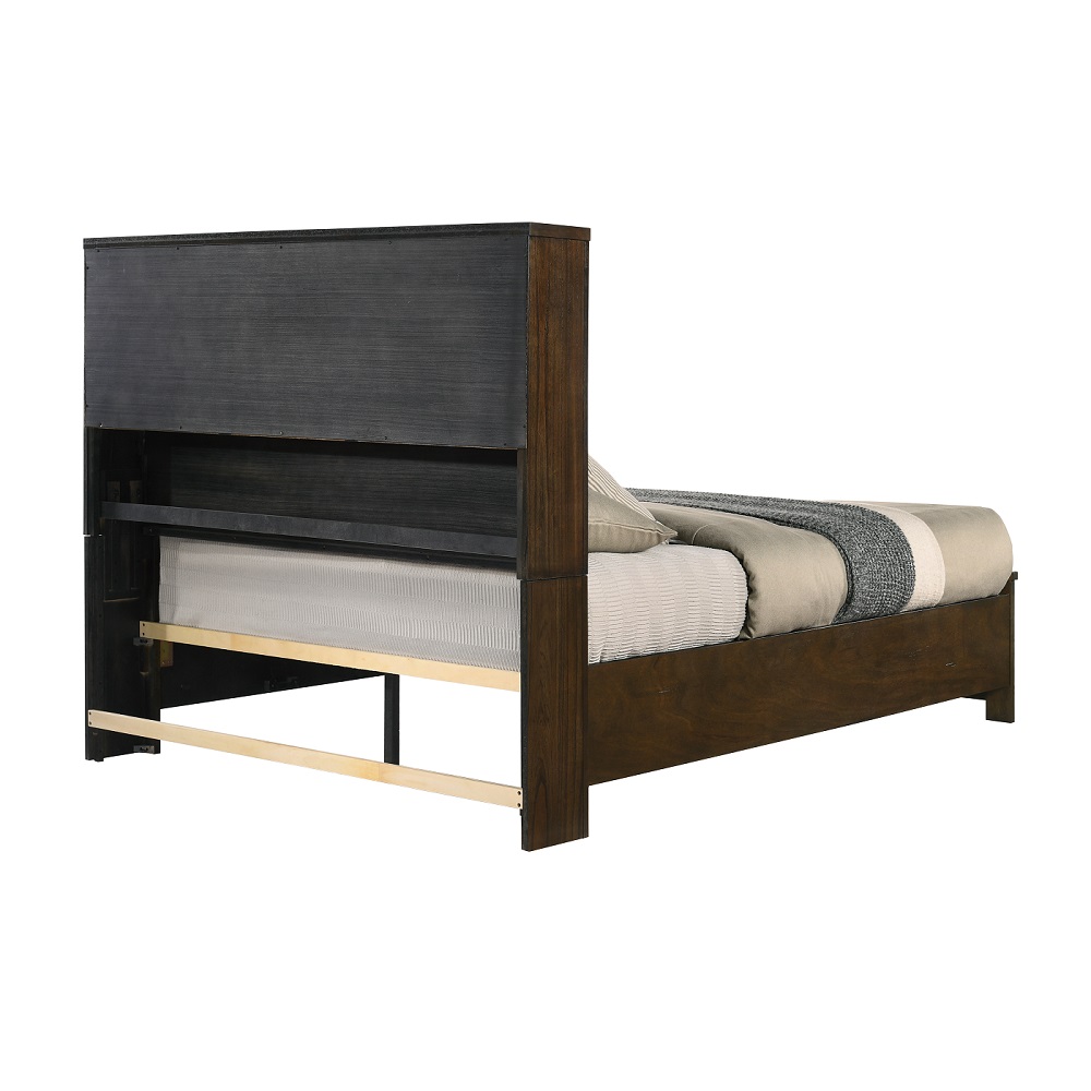 ACME Merrilee II EK Bed with Storage - Oak