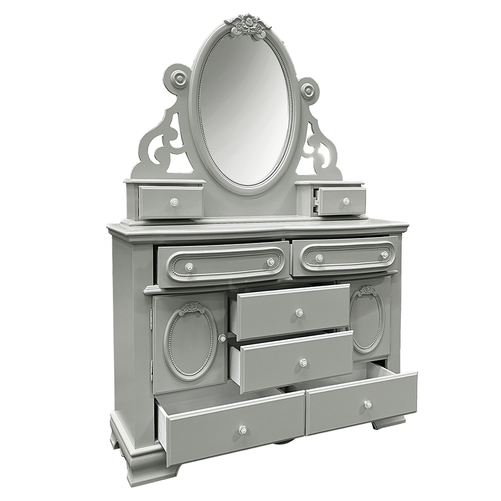 ACME Flora Mirror with Jewlery - Gray