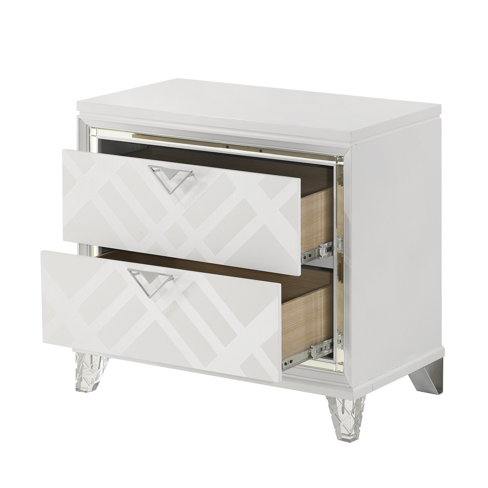 ACME Skylar Nightstand - Pearl White (BD02249)