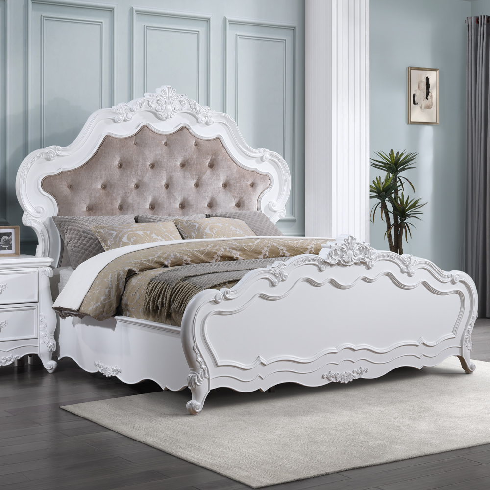 ACME Latisha EK Bed - White