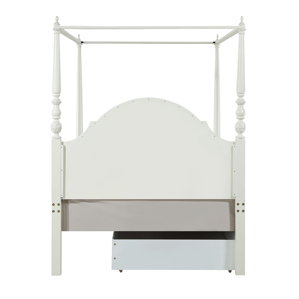 ACME - Dorothy Full Post Bed in Ivory