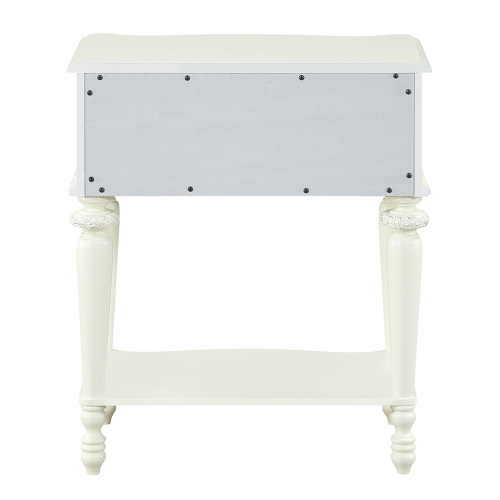 ACME Dorothy Nightstand with 1 Drawer - Ivory