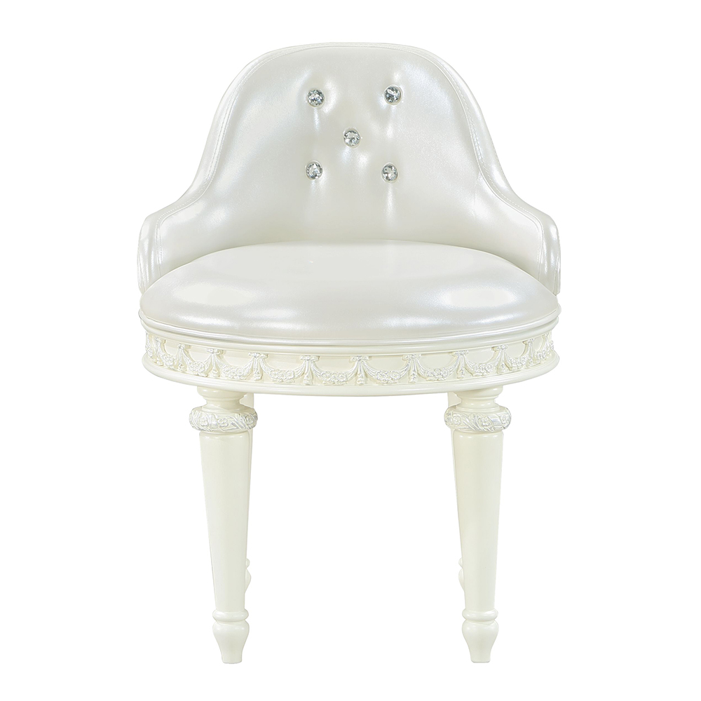 ACME™ Dorothy Vanity Chair with Swivel - Ivory