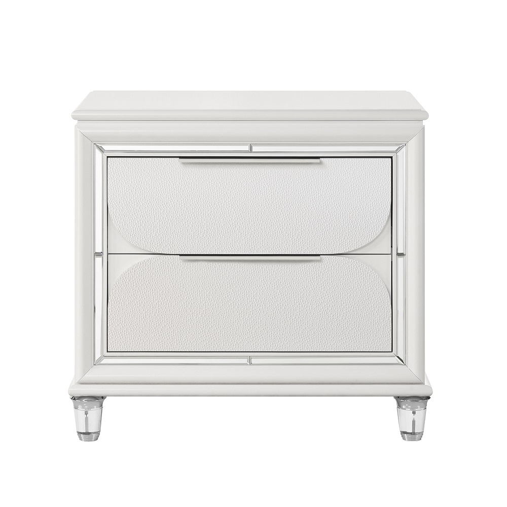 ACME - Tarian Nightstand in Pearl White