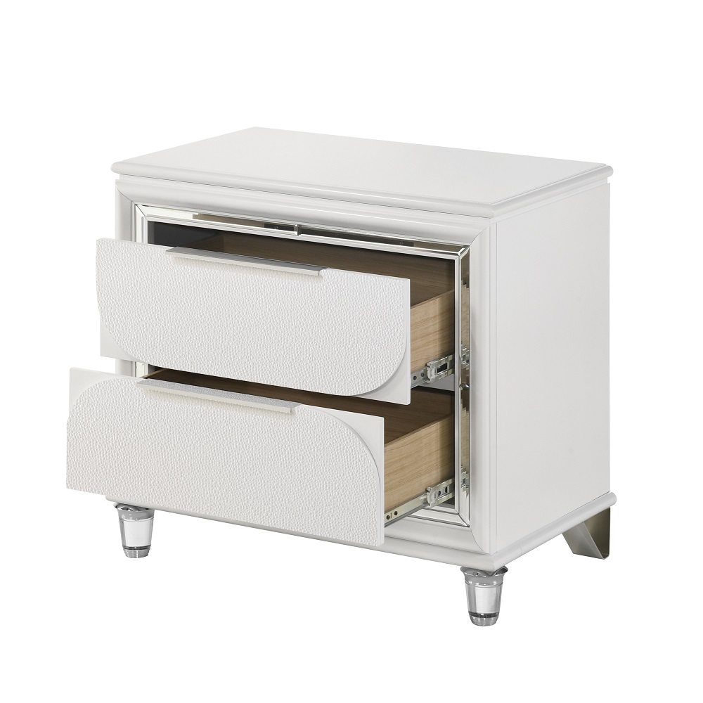 ACME - Tarian Nightstand in Pearl White