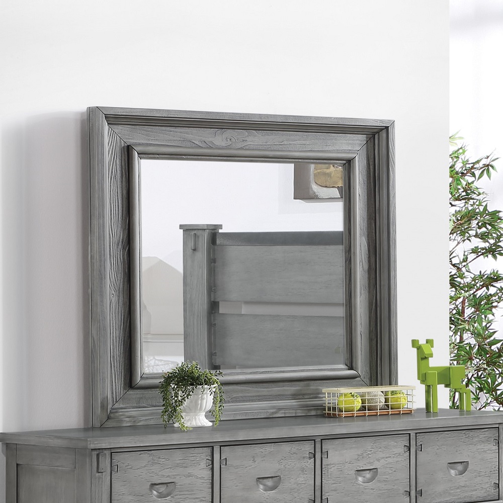 ACME - Veda Mirror in Gray